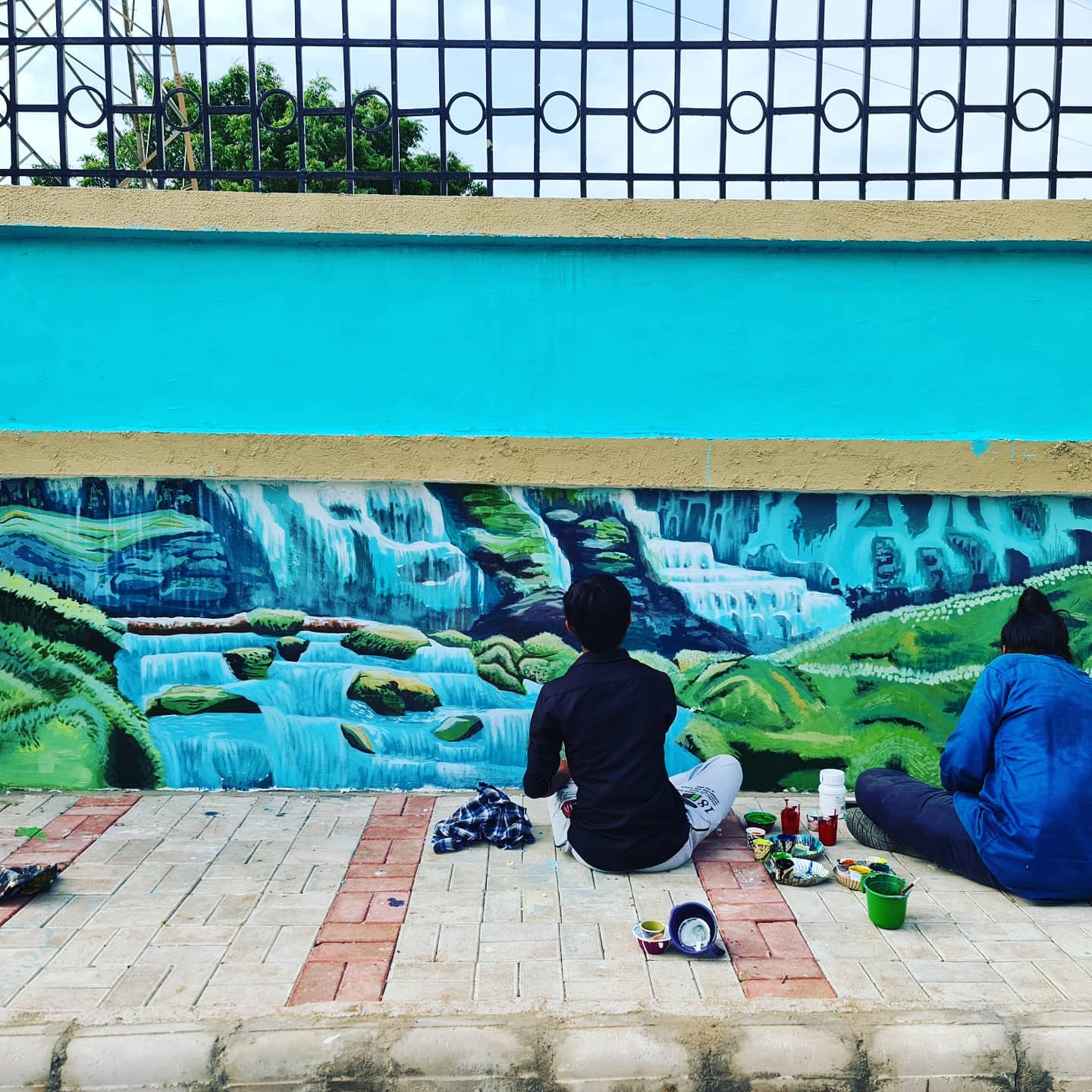 Uttpal Patel,  artwork#artistsoninstagram#wall#wallart, walldrawing, arthistory, artlover, ahmedabad_instagram, ahemdabad#ahmedabaddiaries, gandhinagardiaries, greengandhinagar, Gandhinagar, thanksartis#gandhinagardiaries#ahemdabad, audagarden#artistsoninstagram, artphotography, artoftheday, theartvoge