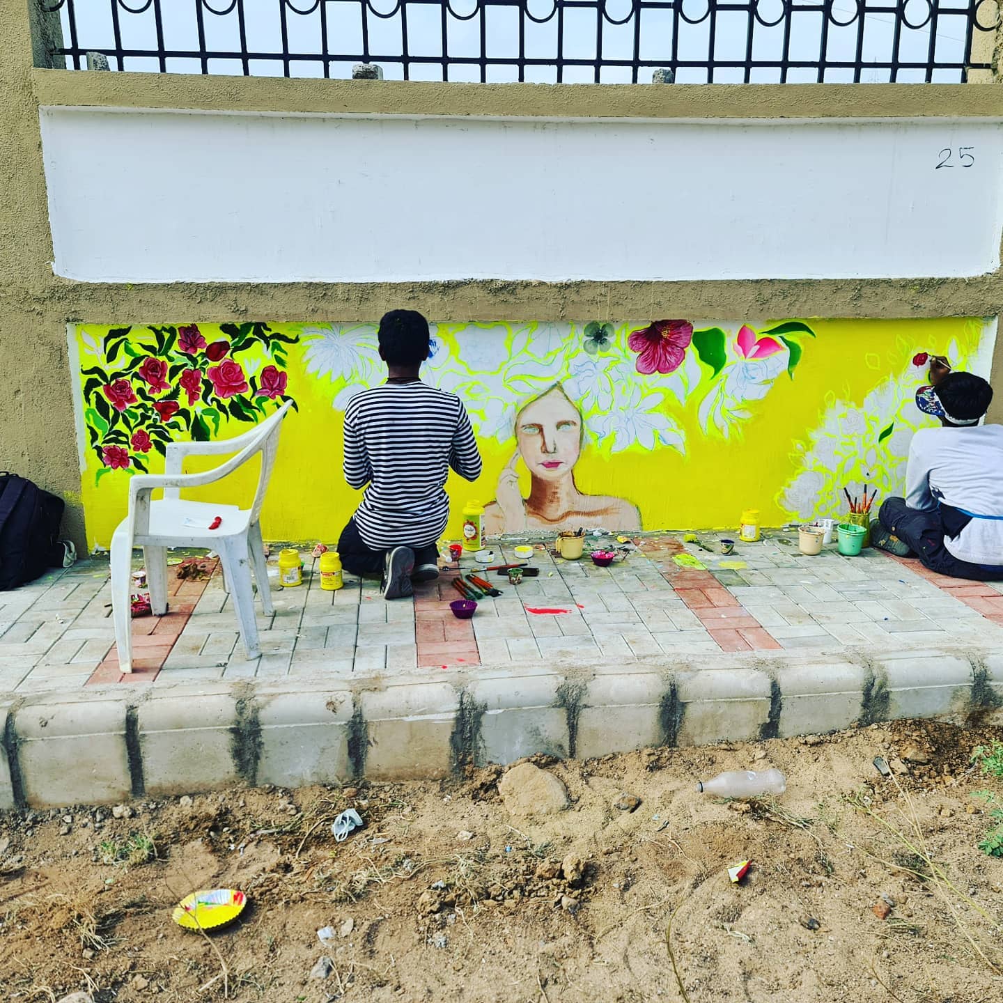 Uttpal Patel,  artwork#artistsoninstagram#wall#wallart, walldrawing, arthistory, artlover, ahmedabad_instagram, ahemdabad#ahmedabaddiaries, gandhinagardiaries, greengandhinagar, Gandhinagar, thanksartis#gandhinagardiaries#ahemdabad, audagarden#artistsoninstagram, artphotography, artoftheday, theartvoge