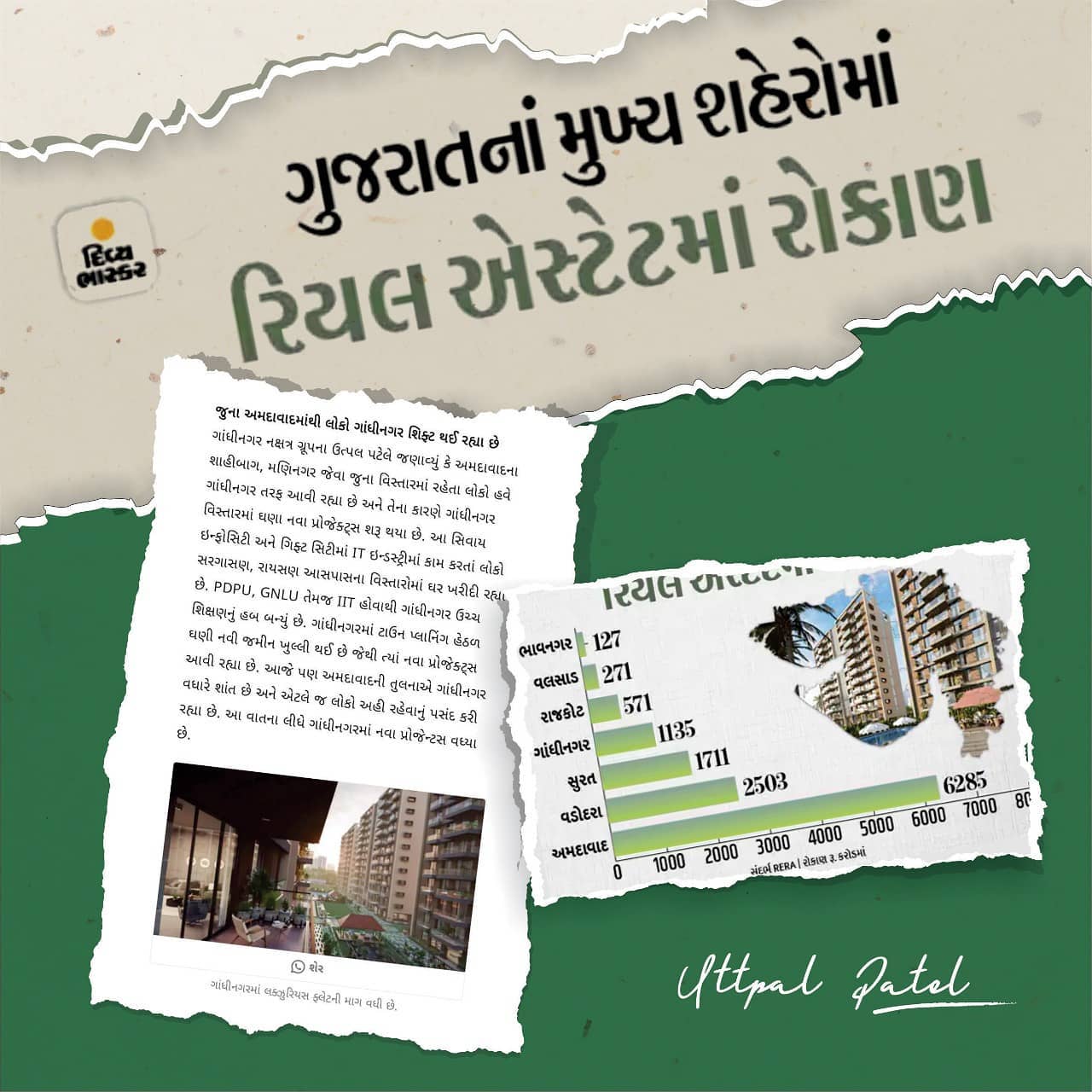 Uttpal Patel,  Gandhinagar, place, india, bhfyp, builders, building, construction, future, living, happiness