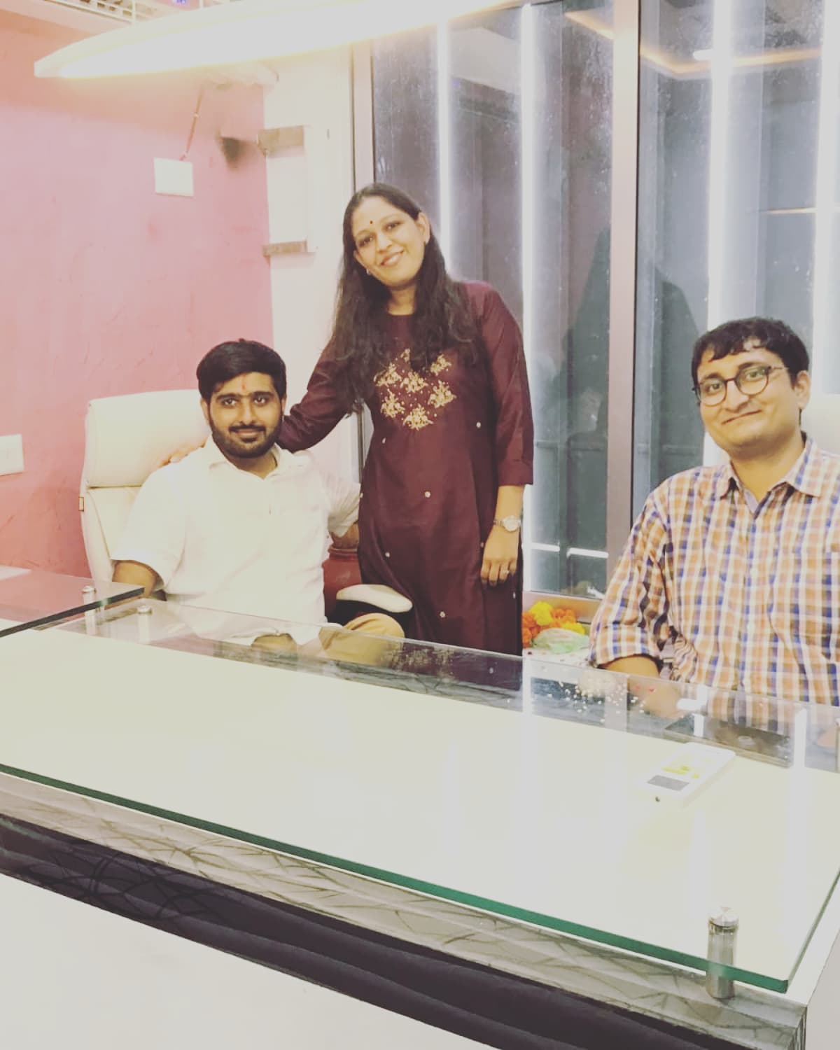 Uttpal Patel,  newofficespace#muhrat#blessed🙏